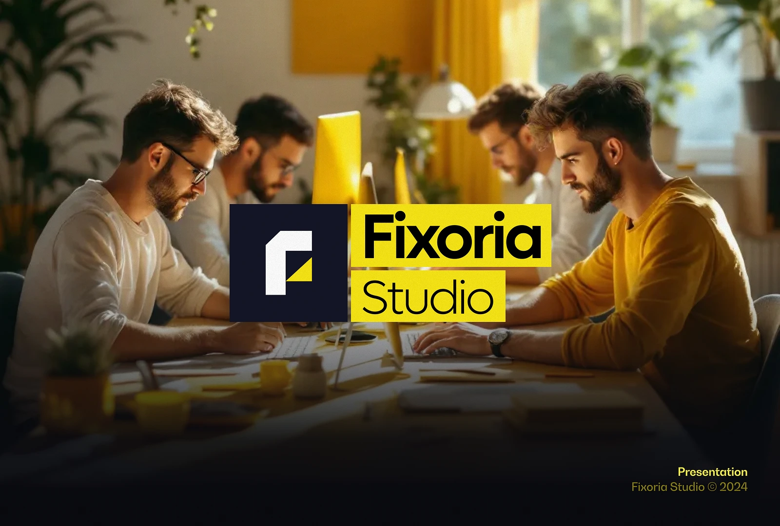 Fixoria Studio Modern Brand Architecture & Product System Case Study