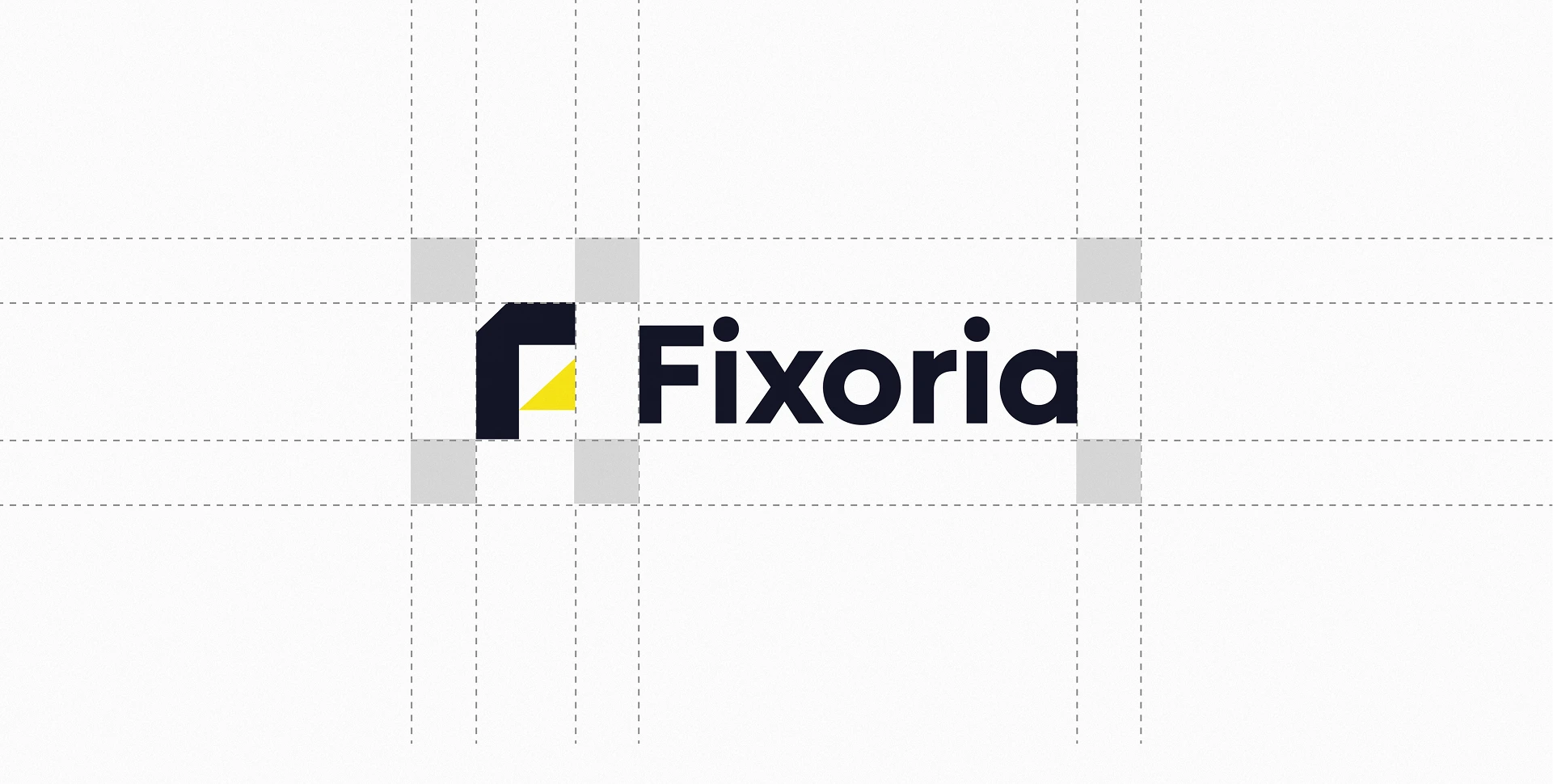 03. Vector Logomark Construction — Fixoria Studio Brand Identity System by Unified Branding Experts