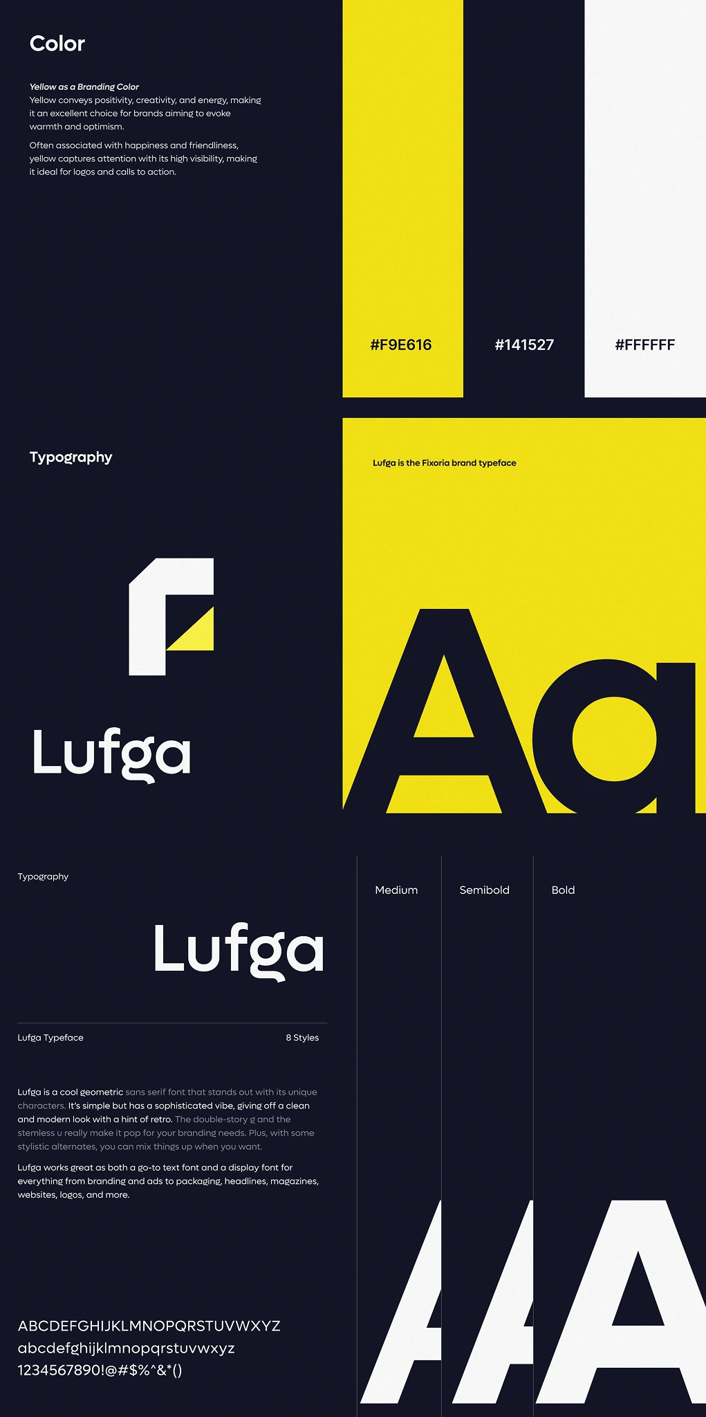 05. Color Architecture & Typography System — Fixoria Studio Brand Identity System by Unified Branding Experts