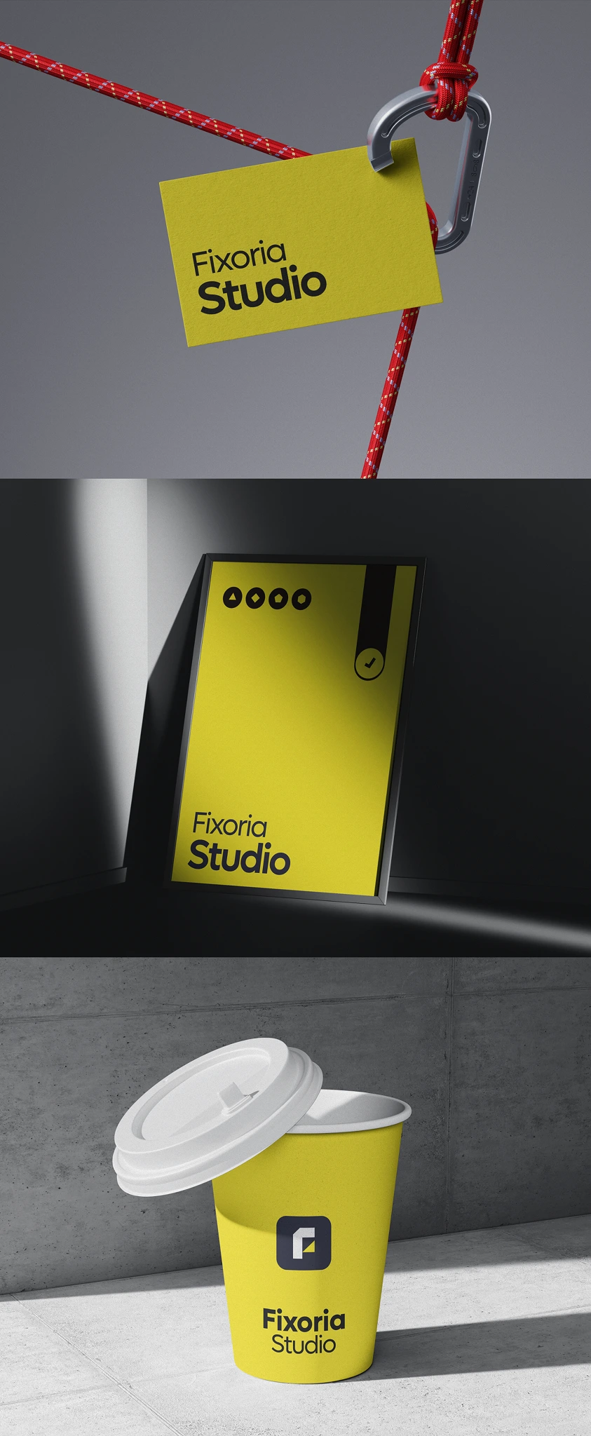09. Environmental Branding & Boardroom Signage — Fixoria Studio Brand Identity System by Unified Branding Experts