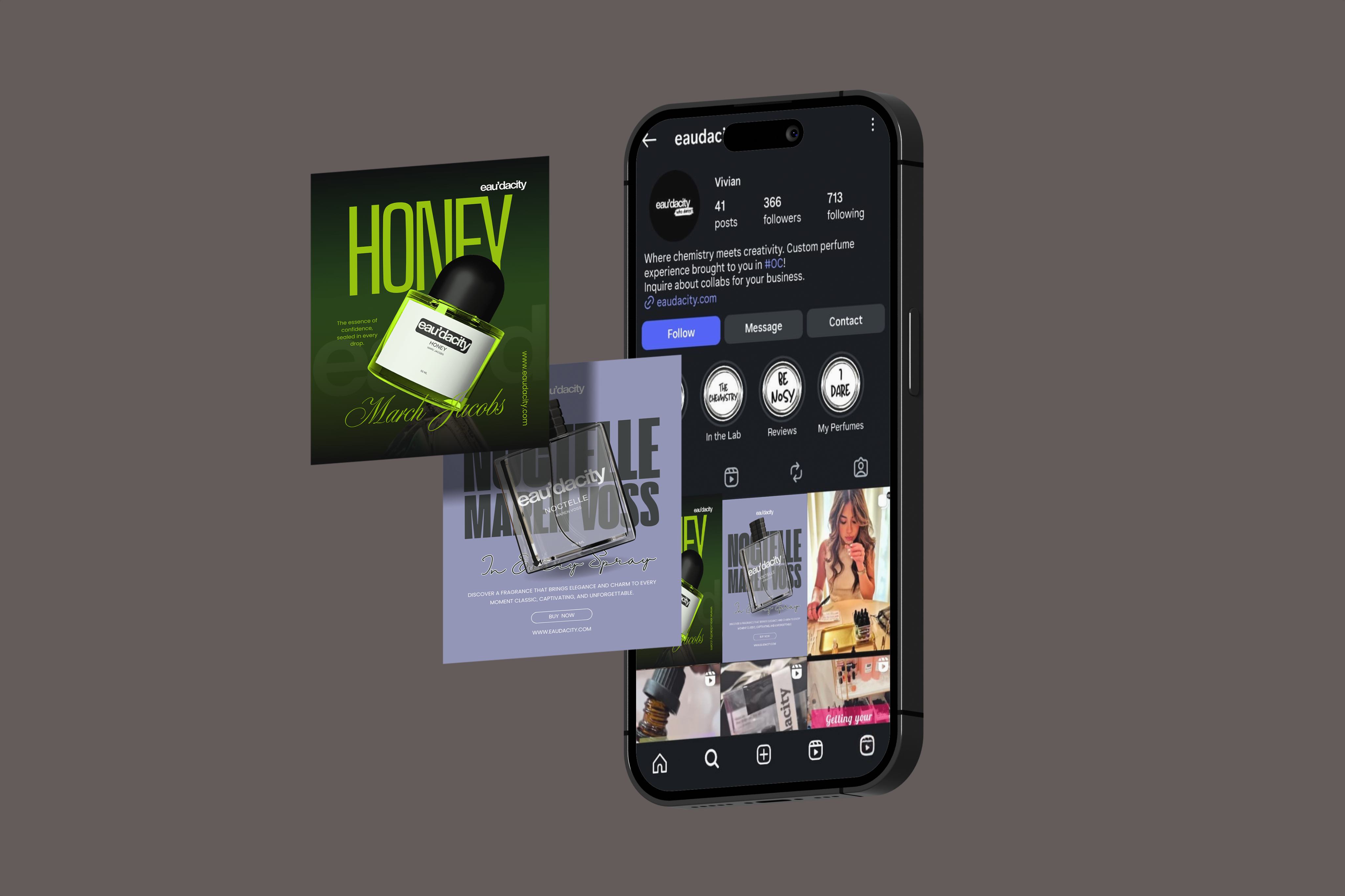 Eau'dacity Luxury Fragrance & Visual Identity System thumbnail 5