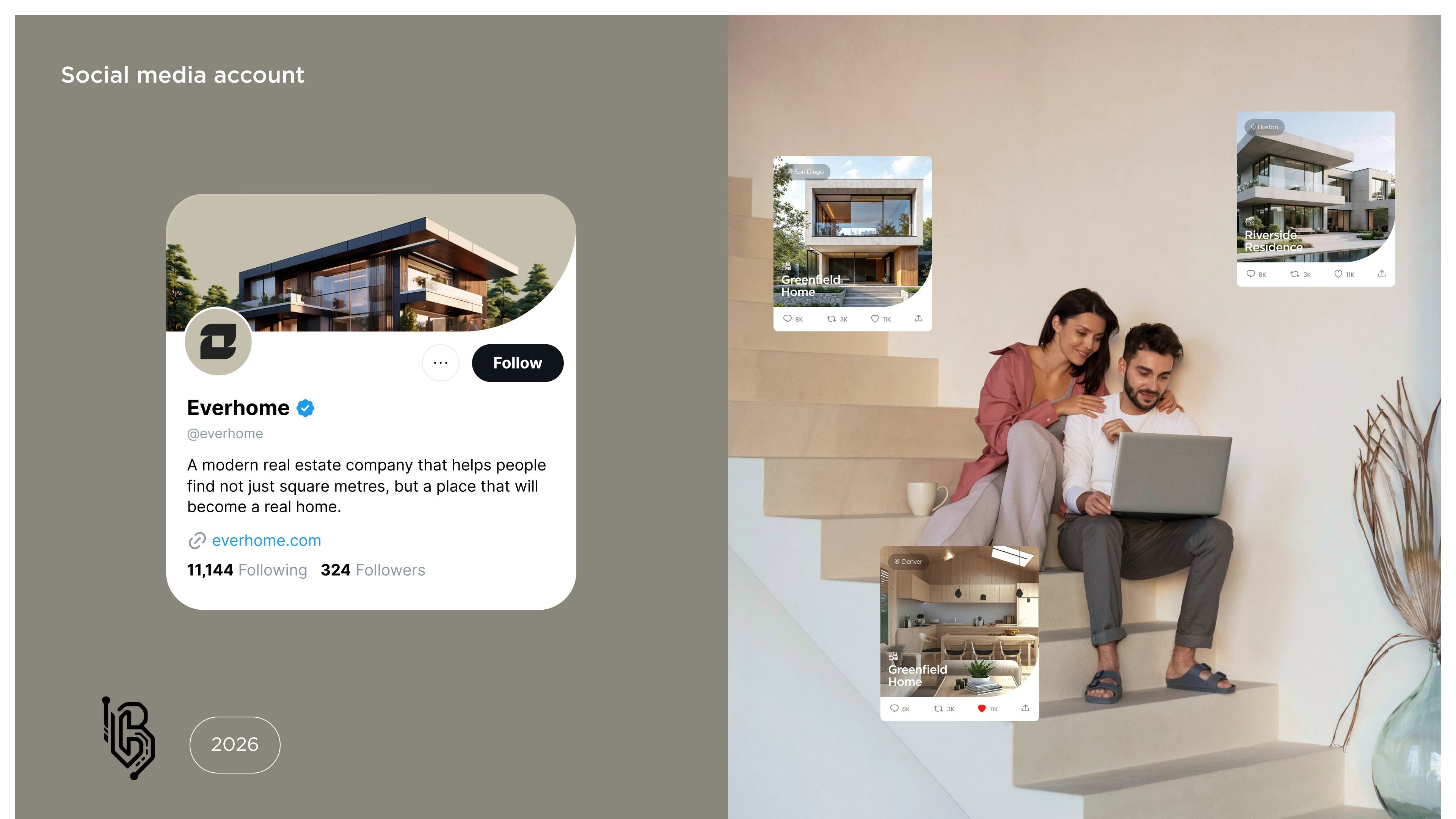 Everhome Modern Real Estate Brand Architecture & Visual System thumbnail 2