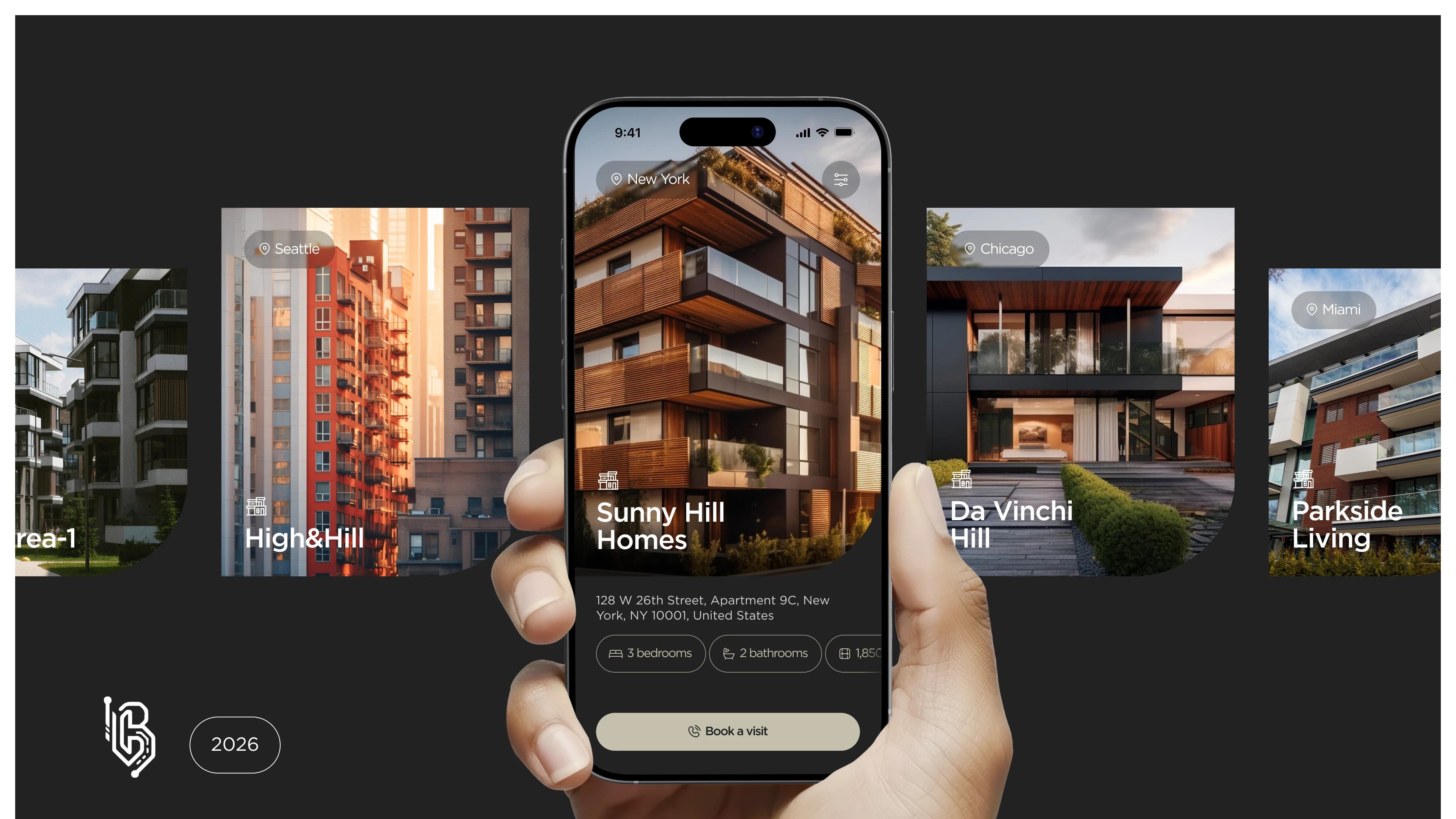 Everhome Modern Real Estate Brand Architecture & Visual System thumbnail 9