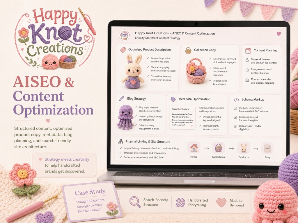 Happy Knot Creations Custom Shopify Storefront & Brand Experience thumbnail 4